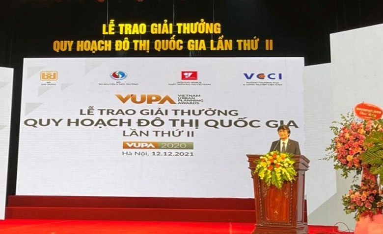 KTS. Trần Ngọc Chính - Chủ tịch Hội Quy hoạch phát triển đô thị Việt Nam, Chủ tịch Hội đồng giám khảo Giải thưởng phát biểu khai mạc