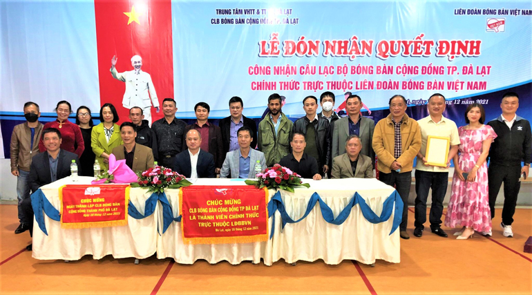 Đà Lạt: Thành lập Câu lạc bộ Bóng bàn cộng đồng trực thuộc Liên đoàn Bóng bàn Việt Nam