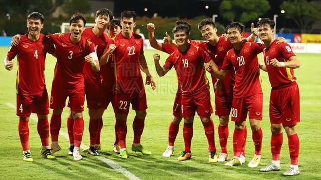 Các cầu thủ đội tuyển quốc gia Việt Nam tại AFF Suzuki Cup 2020. Ảnh Internet.