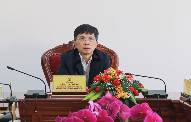 Đồng chí Đặng Trí Dũng – Uỷ viên Ban Thường vụ Tỉnh uỷ, Phó Chủ tịch UBND tỉnh chủ trì tại đầu cầu tỉnh Lâm Đồng