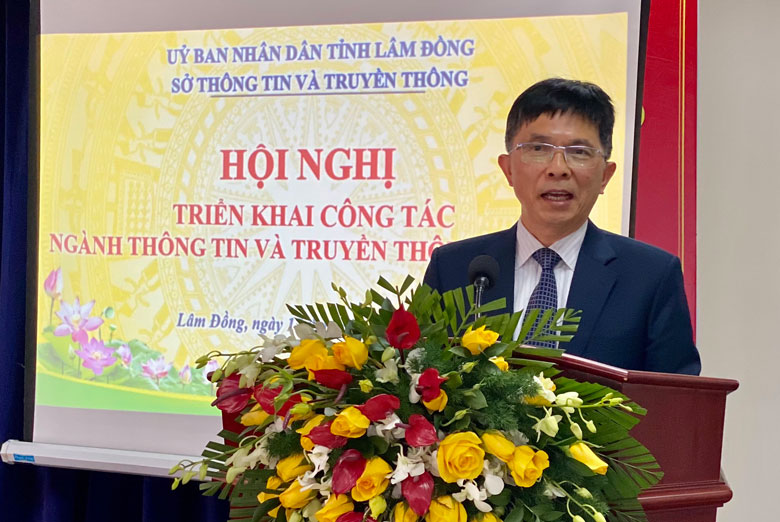 Ông Đặng Trí Dũng- Phó Chủ tịch UBND tỉnh Lâm Đồng phát biểu chỉ đạo tại hội nghị