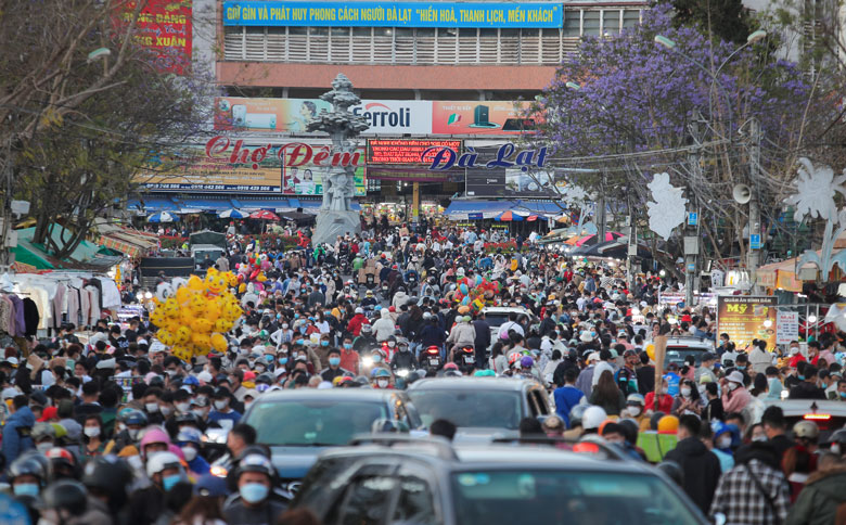 Lượng khách đến Lâm Đồng dịp Tết Nguyên đán Nhâm Dần tăng hơn 566% so với cùng kỳ năm trước