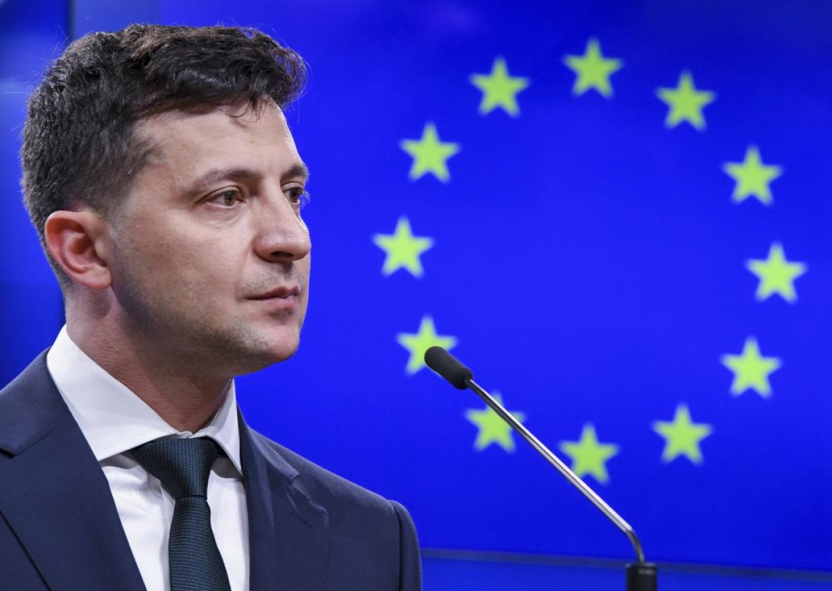 Tổng thống Ukraine Zelensky. 