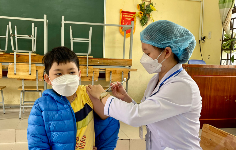 Lâm Đồng sẽ hoàn thành tiêm văc xin phòng Covid-19 cho trẻ em từ 5 tuổi đến dưới 12 tuổi trước tháng 9/2022