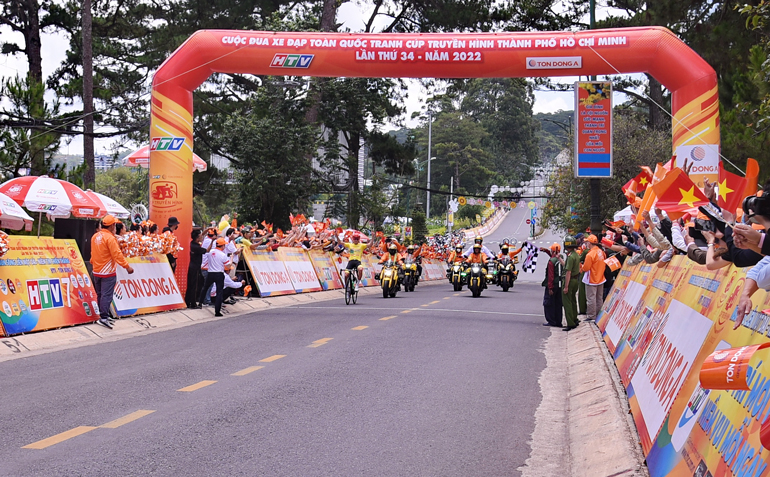 Đoàn đua xe đạp Cúp truyền hình TP Hồ Chí Minh 2022 đến Đà Lạt