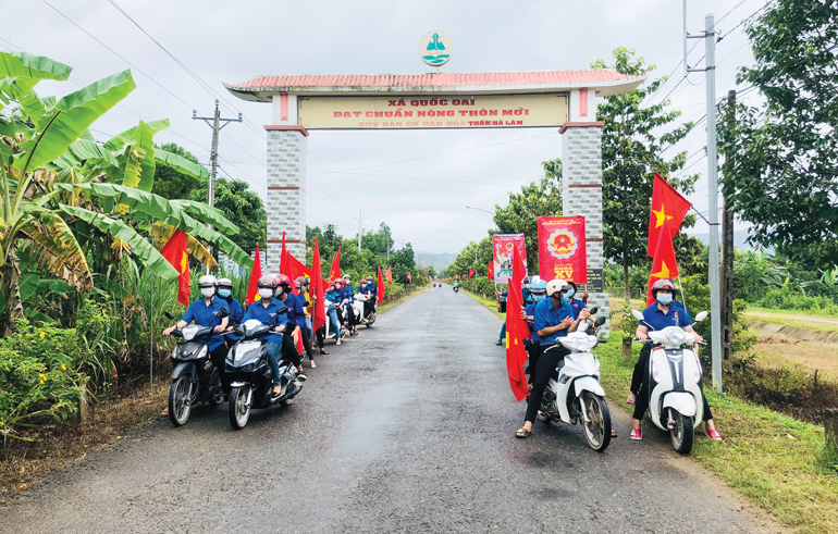 Đoàn viên, thanh niên tuyên truyền về cuộc bầu cử đại biểu Quốc hội khóa XV và HĐND các cấp, nhiệm kỳ 2021-2026