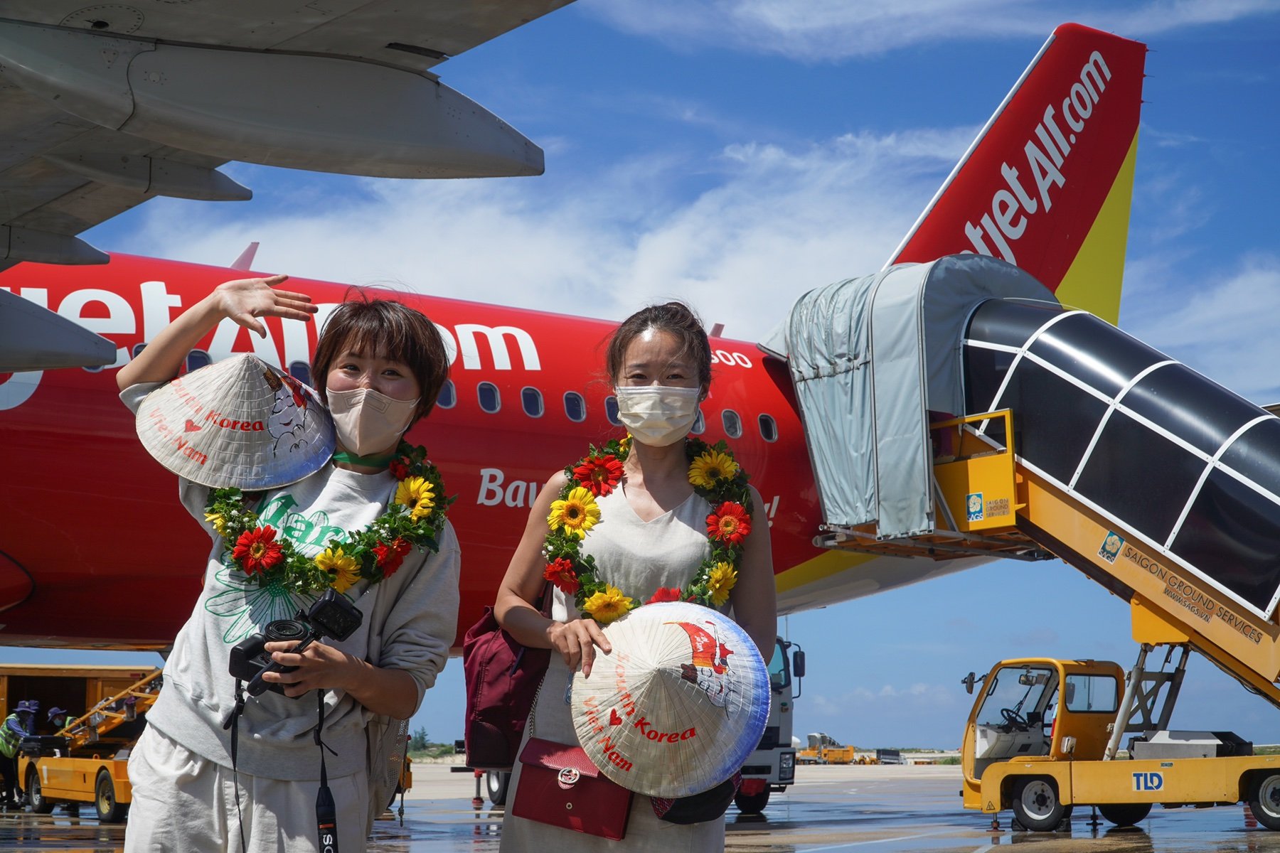 Vietjet chào đón du khách Hàn Quốc đến Việt Nam