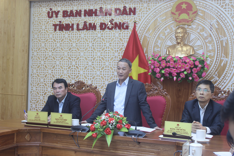 Đồng chí Trần Văn Hiệp – Chủ tịch UBND tỉnh phát biểu chỉ đạo tại hội nghị