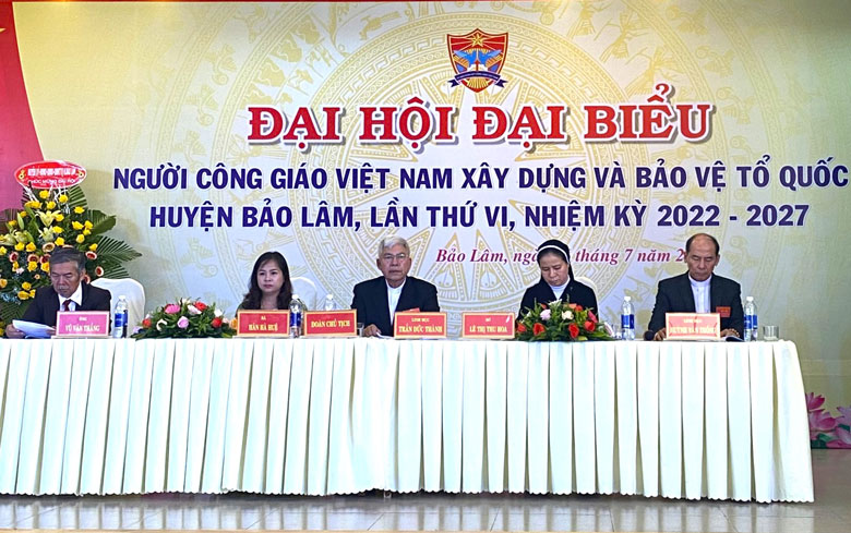 Đại hội đại biểu Người Công giáo Việt Nam xây dựng và bảo vệ Tổ quốc huyện Bảo Lâm thành công tốt đẹp