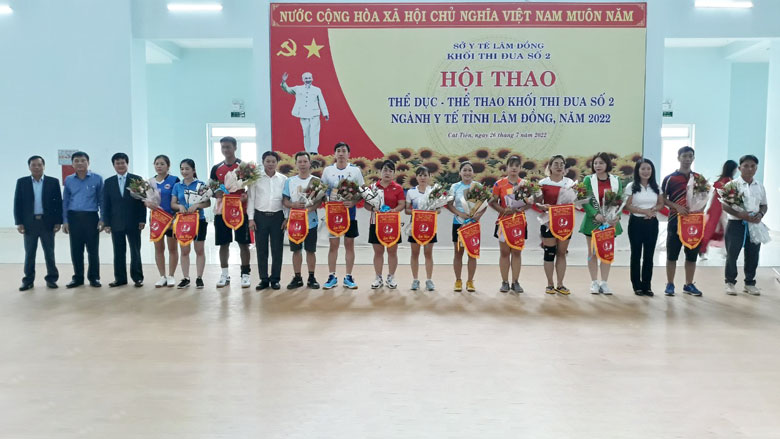 174 VĐV tham dự Hội thao Khối thi đua số 2 ngành Y tế tỉnh Lâm Đồng năm 2022