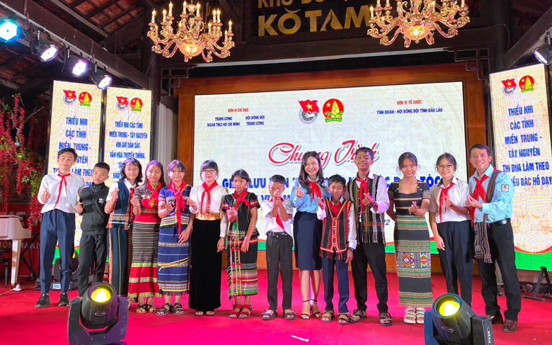 Đoàn Thiếu nhi Lâm Đồng tham gia Ngày hội văn hóa thiếu nhi các dân tộc khu vực miền Trung, Tây Nguyên