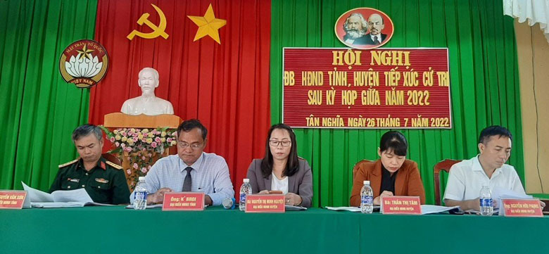 Đại biểu HĐND tỉnh tiếp xúc cử tri tại huyện Di Linh