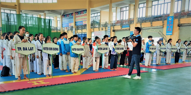 Trên 120 VĐV tranh tài tại Giải Taekwondo Đại hội TDTT tỉnh Lâm Đồng  lần IX