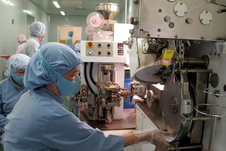 Sản xuất dược liệu tại Nhà máy Ladophar (Phú Hội - Đức Trọng)