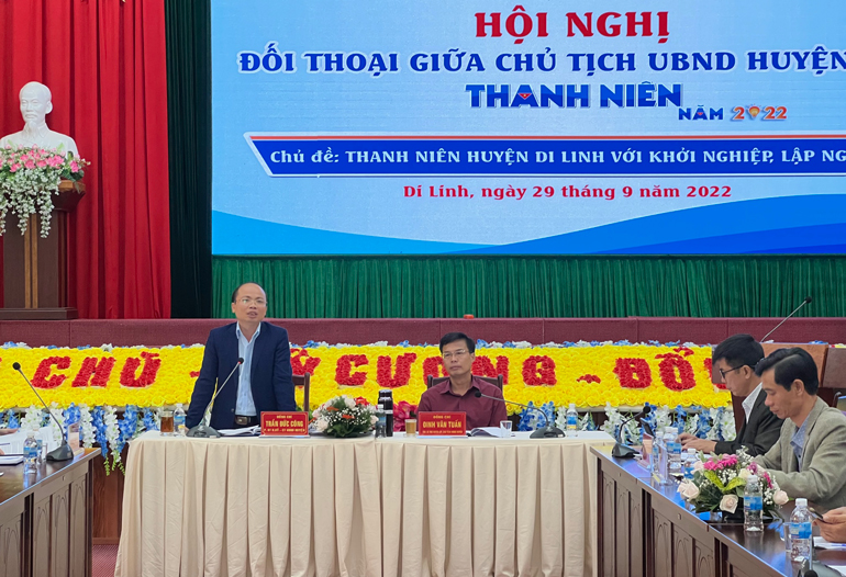 Đối thoại giữa lãnh đạo huyện Di Linh với thanh niên