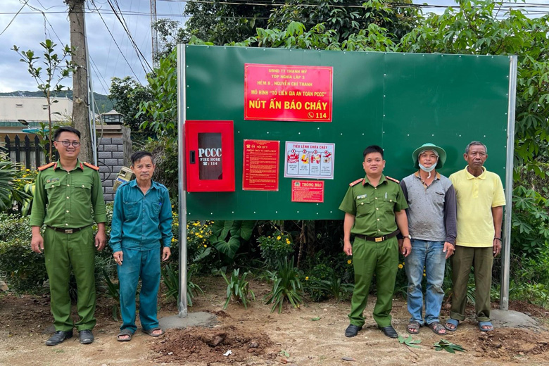 Mô hình “Tổ Liên gia an toàn PCCC” tại hẻm 8, đường Nguyễn Chí Thanh, Nghĩa Lập 3, thị trấn Thạnh Mỹ, huyện Đơn Dương