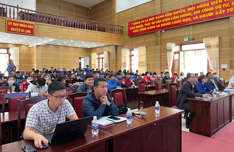 Di Linh tổ chức lớp tập huấn kỹ năng cho tổ công nghệ số cộng đồng
