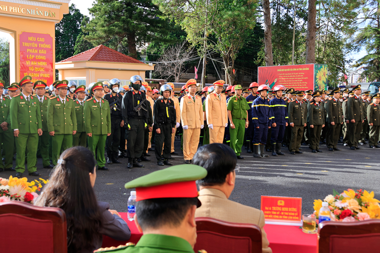 Công an tỉnh chủ động tập trung lực lượng, phương tiện, biện pháp ra quân tấn công, trấn áp các loại tội phạm