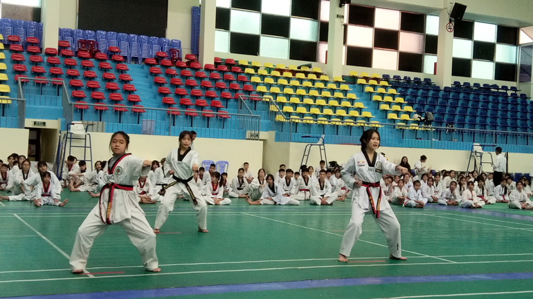 150 võ sinh Taekwondo thi thăng đẳng Quốc gia