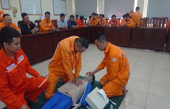 Thủy điện Đại Ninh huấn luyện sơ cấp cứu tai nạn lao động 2022