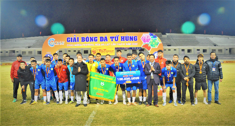 Với thất bại 0-1 trước TopenLand Bình Định, Lâm Đồng chỉ giành được huy chương đồng và phần thưởng 100 triệu đồng